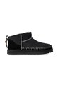 Μπότες χιονιού UGG Classic Ultra Mini Biarritz χωρίς φερμουάρ μαύρο 1171538.BLK