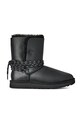 UGG śniegowce skórzane Bailey Tie Lthr ocieplane czarny 1176090.BLK