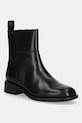 Vagabond Shoemakers botki skórzane SHEILA płaski czarny 5835.001.20