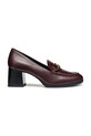 Kožne salonke Geox D WALK PLEASURE 55 široka potpetica bordo D46XBF.00081.C7011