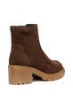 Încălțăminte Geox cizme din piele întoarsă D DAMIANA D56QCB.00022.C6006 maro