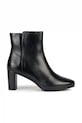 Geox botki skórzane D WALK PLEASURE 60 słupek czarny D36TEC.00043.C9999