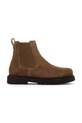 Birkenstock sztyblety zamszowe Highwood Slip On Mid W płaski brązowy 1030611