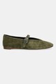 Nokwol baleriny zamszowe Lova Lova.Green.Suede zielony AW25