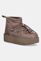 Snežke iz semiša Inuikii Classic Low Platform Semiš rjava 1001.006.0012.163
