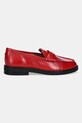 Steve Madden mokasyny skórzane Adison 11004736.CL5 czerwony AW25