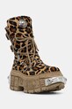 New Rock workery skórzane PELO LEOPARDO CUERO nieocieplane brązowy M.WALL373.C5