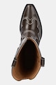 Черевики GANNI Mid Shaft Embroidered Western Boot Oleatex коричневий S3112