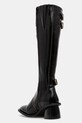 Взуття Чоботи GANNI Feminine Buckle High Boot Naplack S2740 чорний
