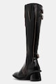 Обувки Ботуши GANNI Feminine Buckle High Boot Naplack S2740 черен