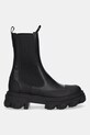GANNI sztyblety Cleated Low Chelsea Boot S3238 czarny AW25