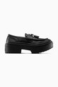 Converse leather loafers CHUCK TAYLOR ALL STAR LUGGED HEEL LOAFER platform black A14707C