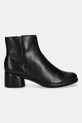 Ecco botki skórzane Sculpted 35 Clean Boot 222413.01001 czarny AW25