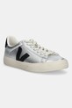 Usnjene superge Veja Campo Raven srebrna CP0520786A