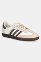 Kožené tenisky adidas Originals Samba OG plochá béžová JR8842