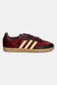 adidas Originals sneakersy skórzane Samba OG JS1394 bordowy AW25