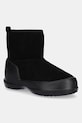 Moon Boot śniegowce zamszowe MB MEZZALUNA MID BOOT brak zapięcia czarny 80D2500060.N001