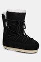 Moon Boot śniegowce zamszowe MB EVX BOOT SUEDE / SHEARLING brak zapięcia czarny 80D1470050.N001