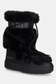 Moon Boot śniegowce MB LTRACK FAUX FUR HIGH WP imitacja skóry licowej czarny 80D2450210.N001