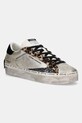 Crime London sneakersy skórzane DISTRESSED PLATFORM skóra zamszowa złoty 25071AA8.26