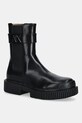 Armani Exchange sztyblety imitacja skóry licowej czarny XW001634.AF17474.UC001