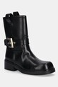 Armani Exchange botki imitacja skóry licowej czarny XW001654.AF17476.UC001
