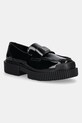 Мокасины Armani Exchange имитация лакированной кожи чёрный XW001672.AF17478.UC001