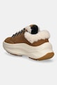 Obuwie Moon Boot sneakersy zamszowe MB MOON247 CITY SHEARLING 80D2490040.M008 brązowy