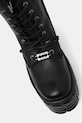 New Rock ghete de piele CRUST NEGRO, TOWER MAX negru M.TM002.C2