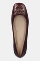 Pinko baleriny skórzane Max 03 bordowy SD0379.P003.P61