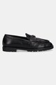 Pinko mokasyny skórzane Nora 01 SD0435.P003.Z99 czarny AW25