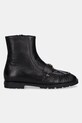 Pinko botki skórzane Nora 03 SD0437.P003.Z99 czarny AW25