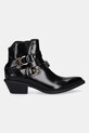 Pinko botki skórzane Tex 13 SD0343.P114.Z99 czarny AW25