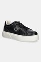 Pinko sneakersy skórzane Yoko 06 imitacja skóry licowej czarny SS0041.P087.Z99