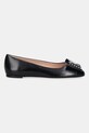 Bally baleriny skórzane B-BOW-STUDS WA051X.VT021.U901 czarny AW25