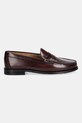 Jonak mokasyny skórzane ODELYA CUIR GLACE 3300186 bordowy AW25