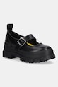 Baleríny Buffalo Aspha Loafer Buckle Os Planet friendly černá 1620046.BLK