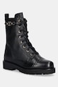 Twinset workery skórzane płaski czarny 252TCP150.00006