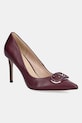 Twinset bőr bokacsizma tűsarok burgundia 252TCP032.05609