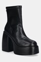 Buffalo botki Heart Sock Bootie słupek czarny 1220073