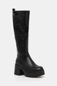 Buffalo kozaki Mila Hi Boot imitacja skóry licowej czarny 1220084