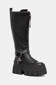 Buffalo kozaki Gospher Biker Hi nieocieplane czarny 1270131