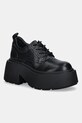 Buffalo półbuty Vicious Lace Up Lo imitacja skóry licowej czarny 1622483