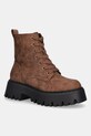 Μποτάκια Buffalo Aspen Lace Up Warm απομίμηση λείου δέρματος καφέ 1622599