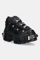 New Rock sneakersy skórzane Crust Negro, Tank Casco Negro Power platforma czarny M.WALL106.S10