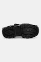 New Rock sneakers in pelle Crust Negro, Tank Casco Negro Power M.WALL106.S10 nero