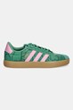 adidas sneakersy skórzane VL Court 3.0 JR8668 zielony AW25