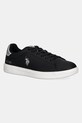 Superge U.S. Polo Assn. FRANCY001 Imitacija zrnatega usnja črna FRANCY001W.EY1