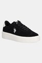 Αθλητικά U.S. Polo Assn. JODY002 απομίμηση σουέτ μαύρο JODY002W.EU1