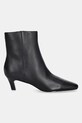 Δερμάτινες μπότες Guess IDREENA FLFIRN.LEA10.BLACK μαύρο NC25